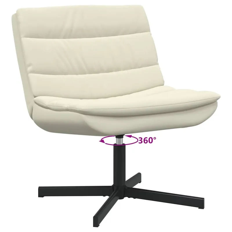 Sukamasis krėslas Kreminė 63 x 75 x 76 cm PU