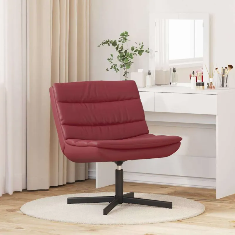 Sukamasis krėslas Vyno raudona 63 x 75 x 76 cm PU
