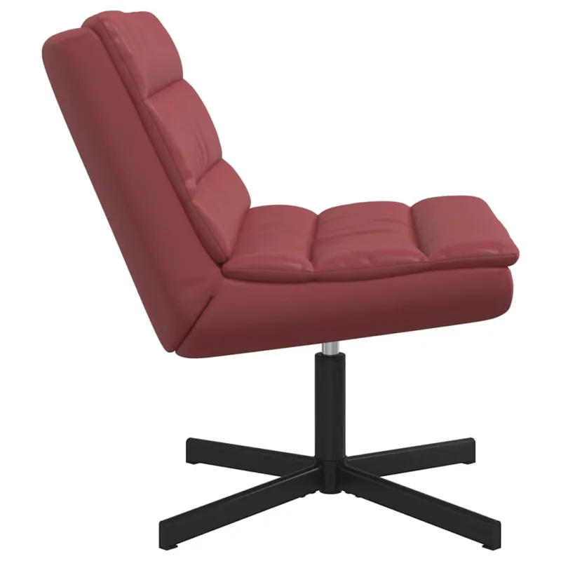 Sukamasis krėslas Vyno raudona 63 x 75 x 76 cm PU