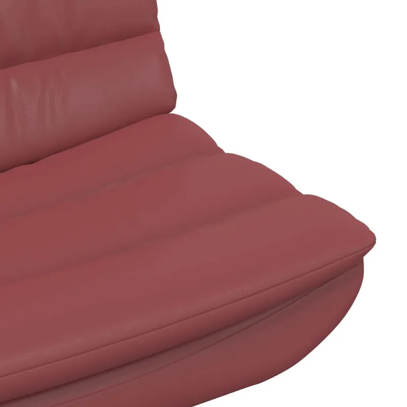 Sukamasis krėslas Vyno raudona 63 x 75 x 76 cm PU