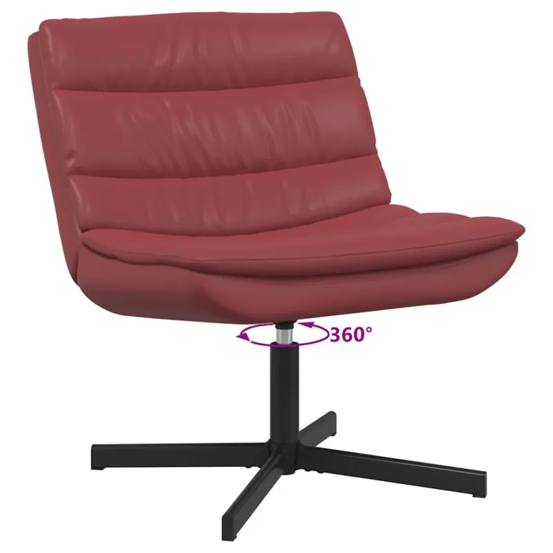 Sukamasis krėslas Vyno raudona 63 x 75 x 76 cm PU