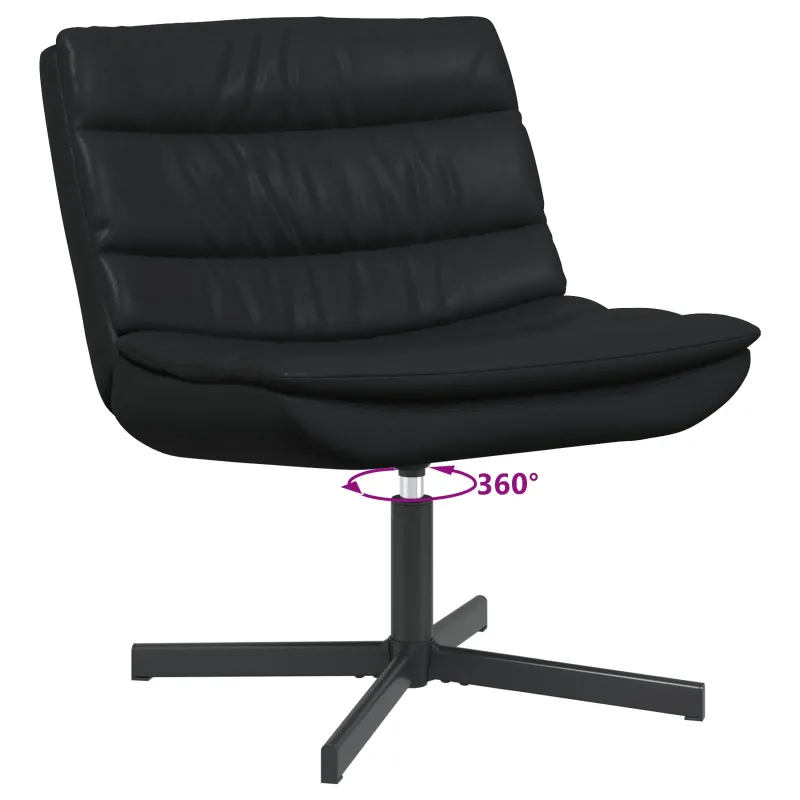 Sukamasis krėslas Juoda 63 x 75 x 76 cm Blizgantis PU