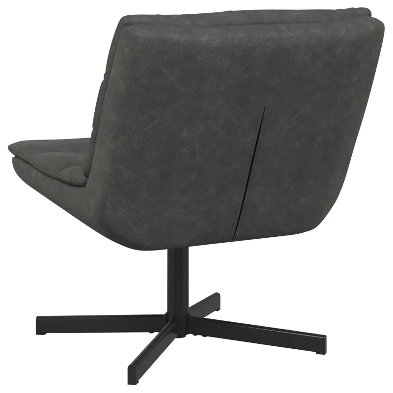 Sukamasis krėslas Juoda 63 x 75 x 76 cm Antikinis PU