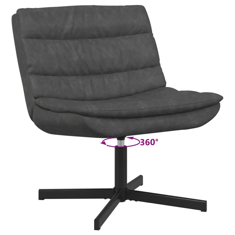 Sukamasis krėslas Juoda 63 x 75 x 76 cm Antikinis PU