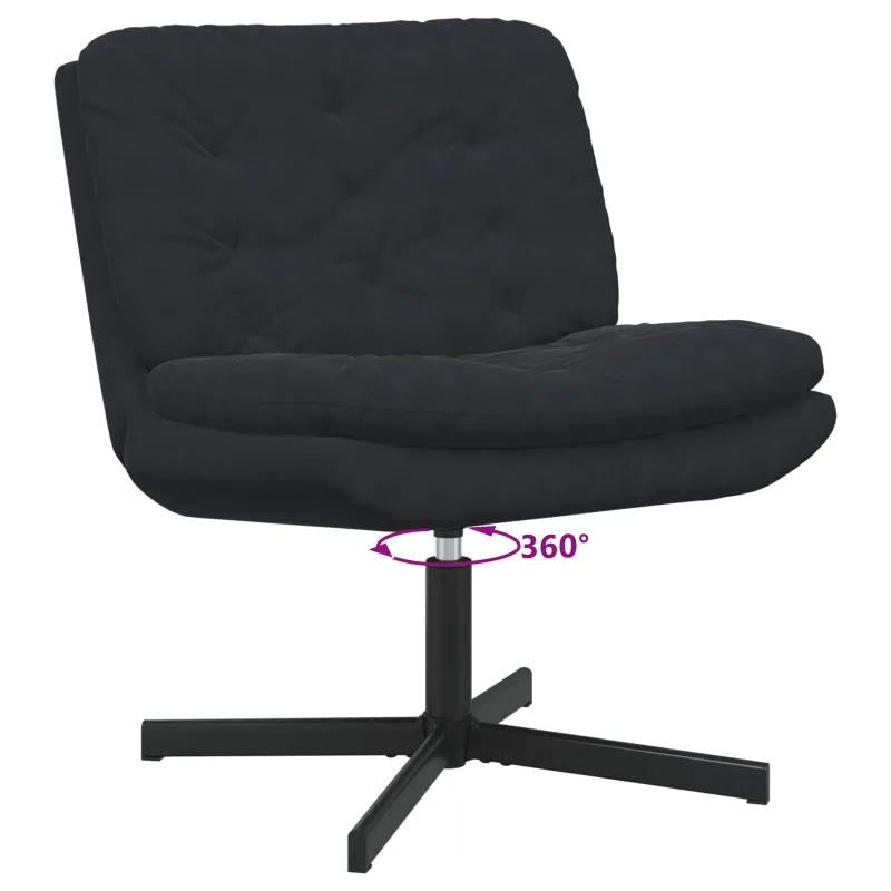 Sukamas poilsio krėslas Juoda 63 x 75 x 76 cm Aksomas