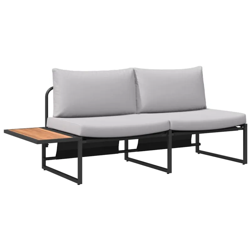 Sodo sofa Šviesiai pilka 200,5 x 70 x 85,5 cm Plienas