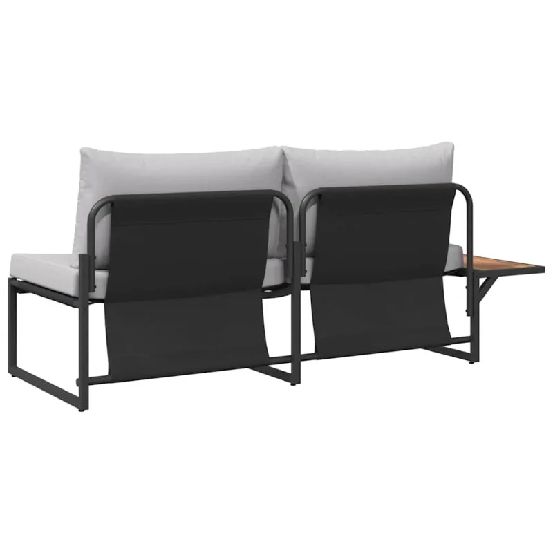 Sodo sofa Šviesiai pilka 200,5 x 70 x 85,5 cm Plienas