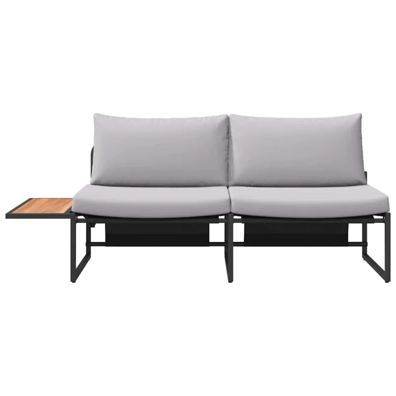 Sodo sofa Šviesiai pilka 200,5 x 70 x 85,5 cm Plienas