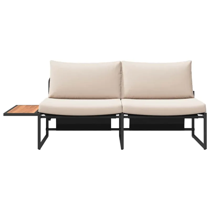 Sodo sofa su pagalve Taupe 200,5 x 70 x 85,5 cm Plienas