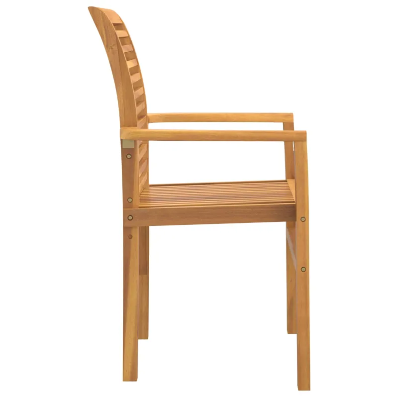 Valgomasis krėslas 2 pcs Ruda 62 x 55 x 94 cm Kieto teka medžio