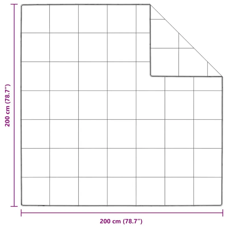 Antklodė Balta 200 x 200 cm Plunksna