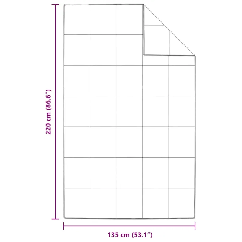 Žiemos antklodė Balta 135 x 220 cm Plunksna