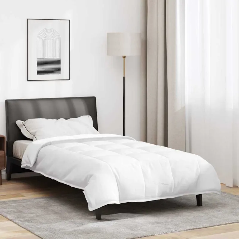 2-in-1 Antklodė Balta 140 x 220 cm Plunksna