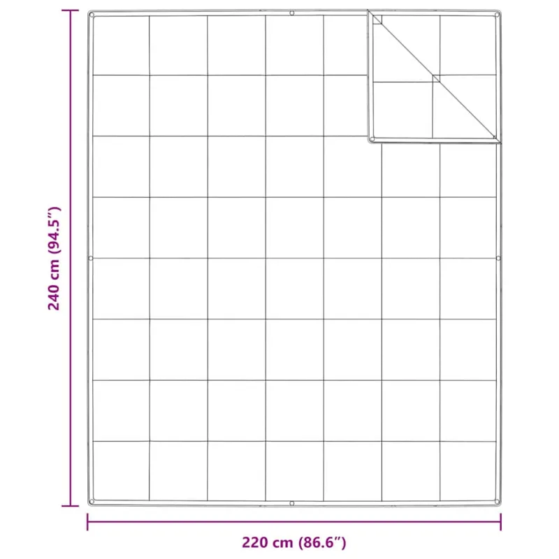 2-in-1 Antklodė Balta 240 x 220 cm Plunksna