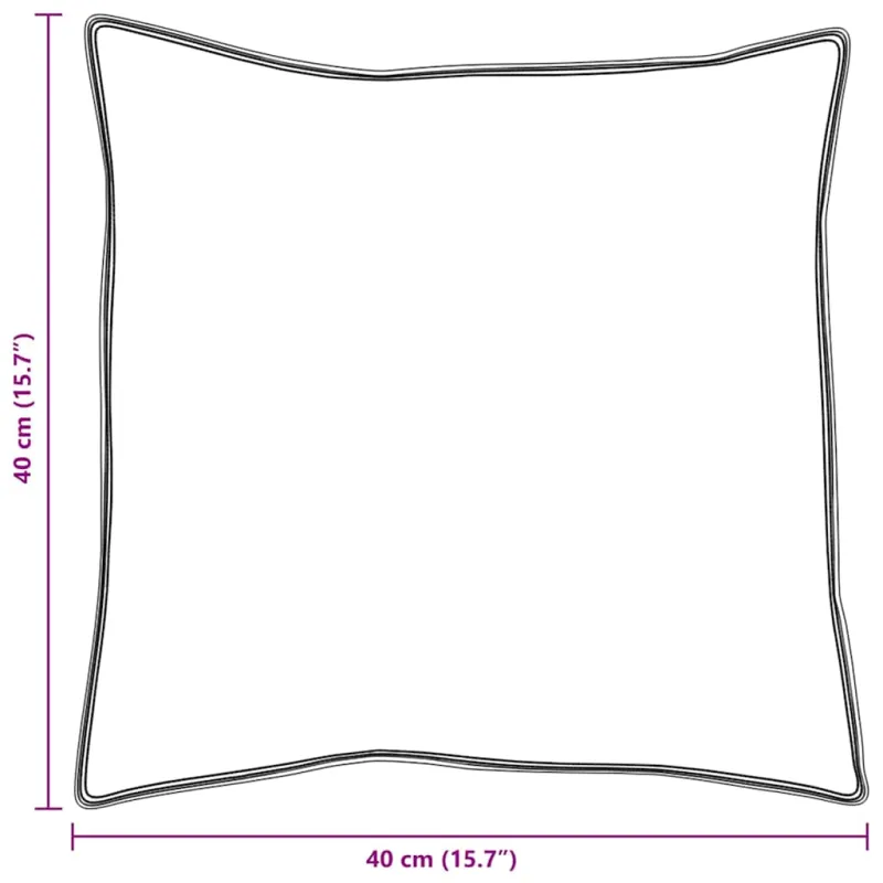 Pagalvė su pagalve 2 pcs Balta 40 x 40 cm Plunksna