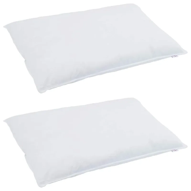 Pagalvė su pagalve 2 pcs Balta 40 x 80 cm Plunksna
