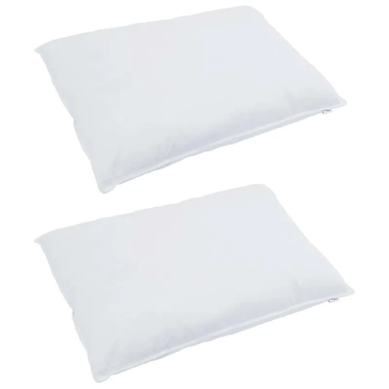 Pagalvė su pagalve 2 pcs Balta 50 x 70 cm Plunksna