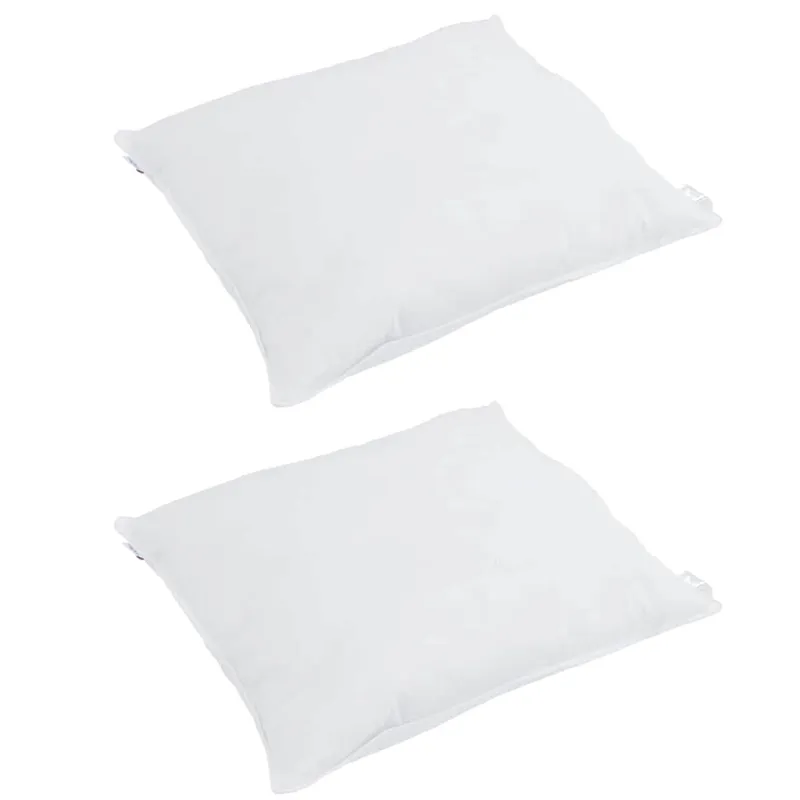 Pagalvė su pagalve 2 pcs Balta 60 x 60 cm Plunksna