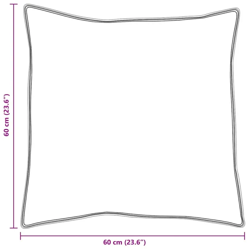 Pagalvė su pagalve 2 pcs Balta 60 x 60 cm Plunksna