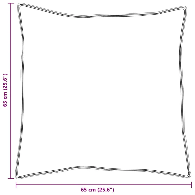 Pagalvė su pagalve 2 pcs Balta 65 x 65 cm Plunksna
