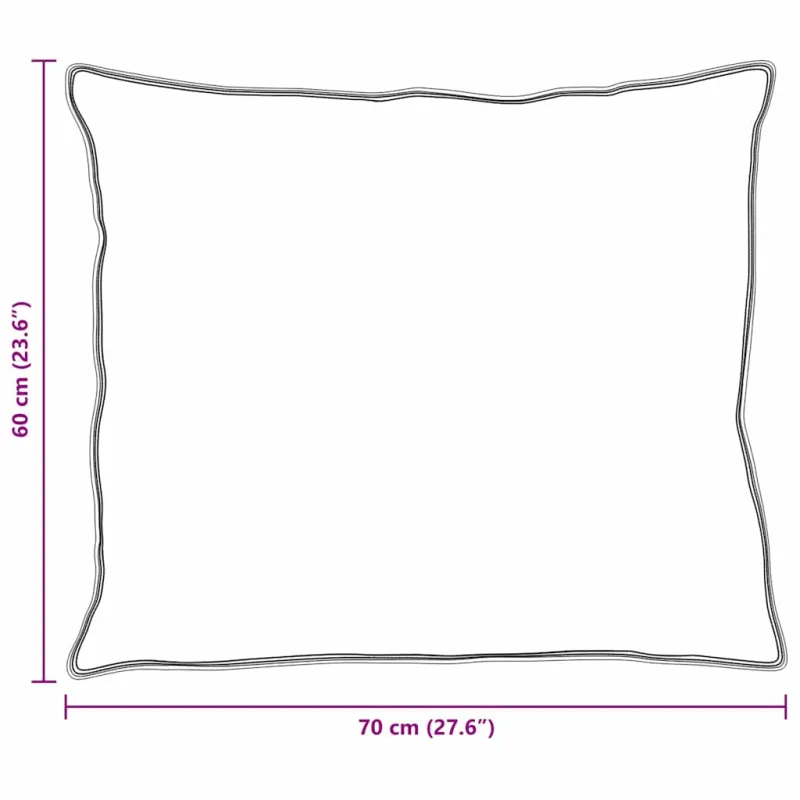 Pagalvė su pagalve 2 pcs Balta 60 x 70 cm Plunksna