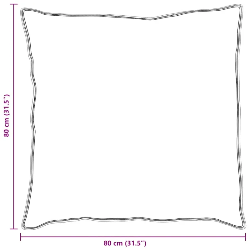 Pagalvė su pagalve 2 pcs Balta 80 x 80 cm Plunksna