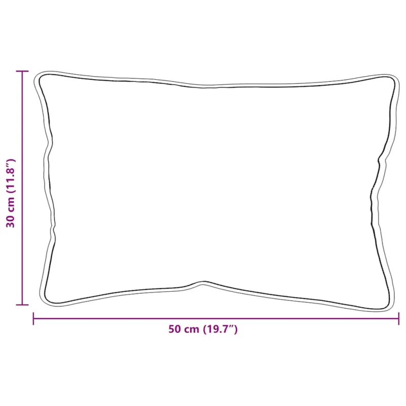 Pagalvė 2 pcs Balta 62 x 31 x 0 cm Medvilnė ir poliesteris