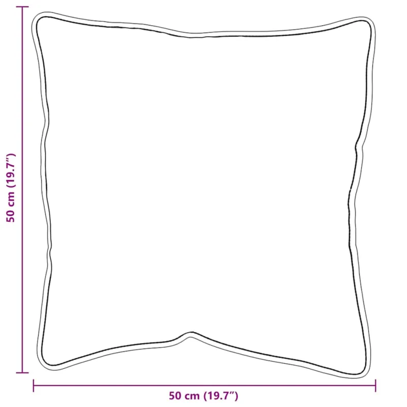 Pagalvė 2 pcs Balta 51 x 51 x 20 cm Medvilnė ir poliesteris
