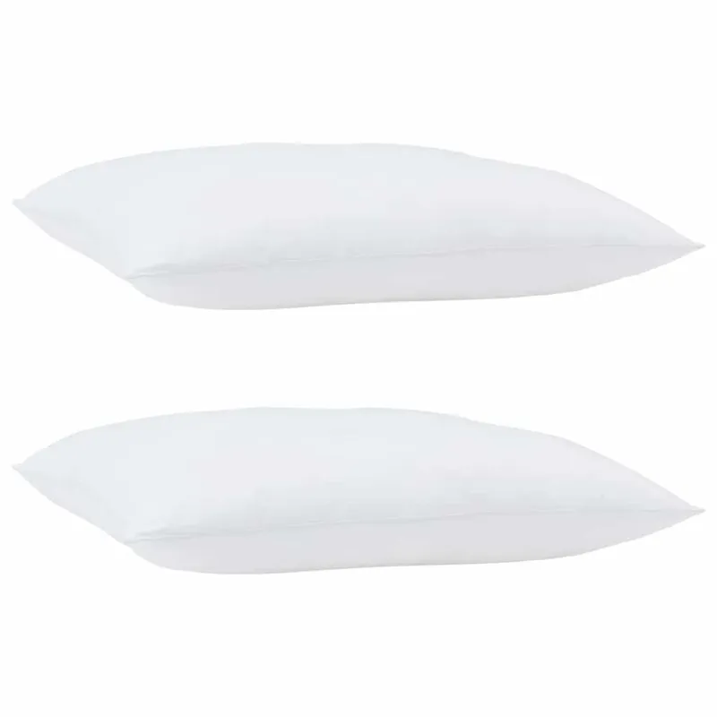 Pagalvė 2 pcs Balta 80 x 60 x 20 cm Medvilnė ir poliesteris