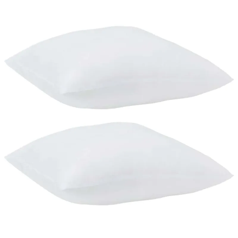 Pagalvė su pagalve 2 pcs Balta 60 x 60 x 20 cm Poliesteris