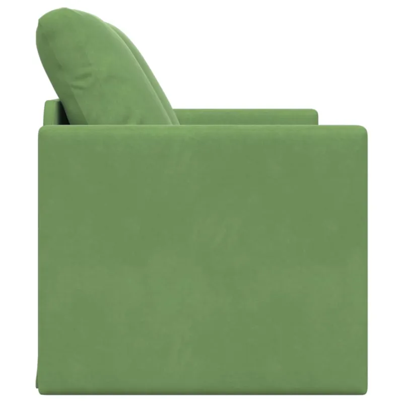 Sofa lova Šviesiai žalia 204 x 122 x 60 cm Aksomas