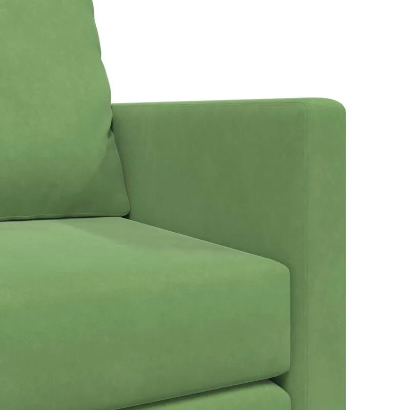 Sofa lova Šviesiai žalia 204 x 122 x 60 cm Aksomas