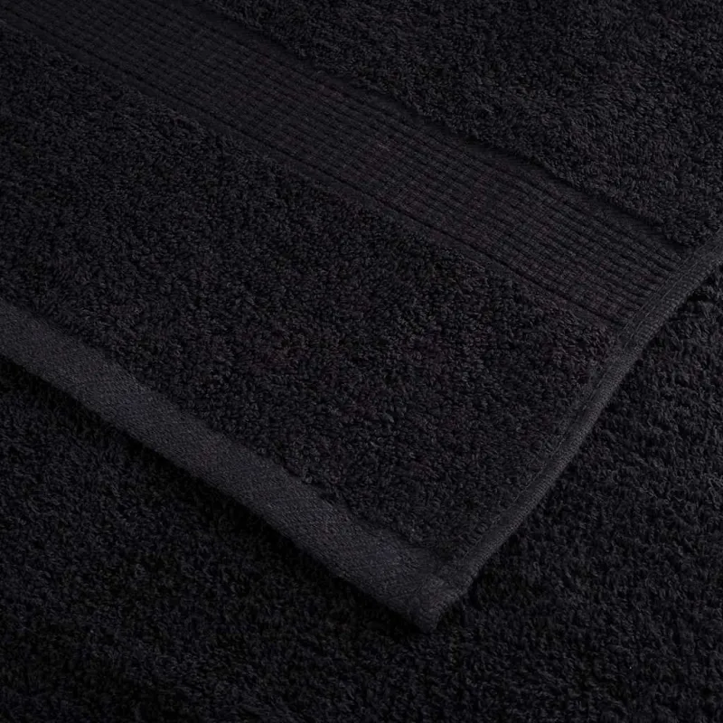 Svečių Rankšluostis SOLUND 25 pcs Juoda 100 x 150 cm 550 gsm