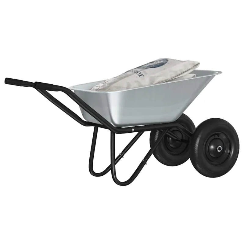 Vežimėlis Sidabrinė ir juoda 137 x 60 x 65,5 cm Plienas