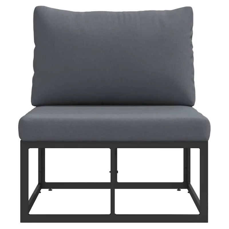Lauko Baldai Juoda ir Antracitas 70 x 71,5 x 71 cm metalas