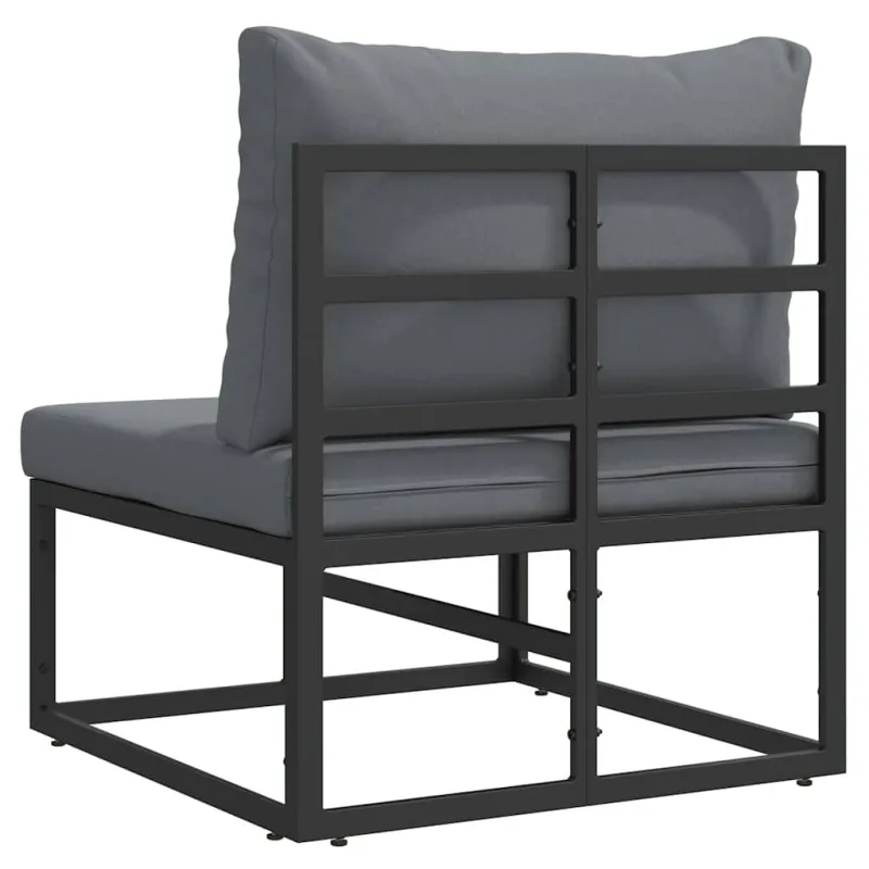 Lauko Baldai Juoda ir Antracitas 70 x 71,5 x 71 cm metalas