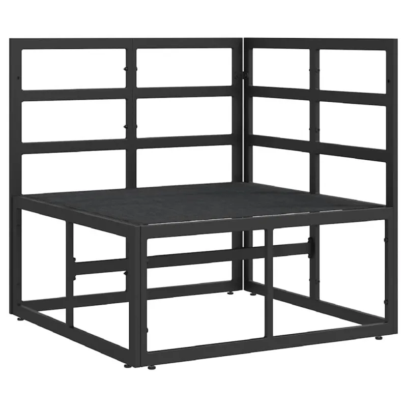 Lauko Baldai Juoda ir Antracitas 71,5 x 71,5 x 71 cm metalas