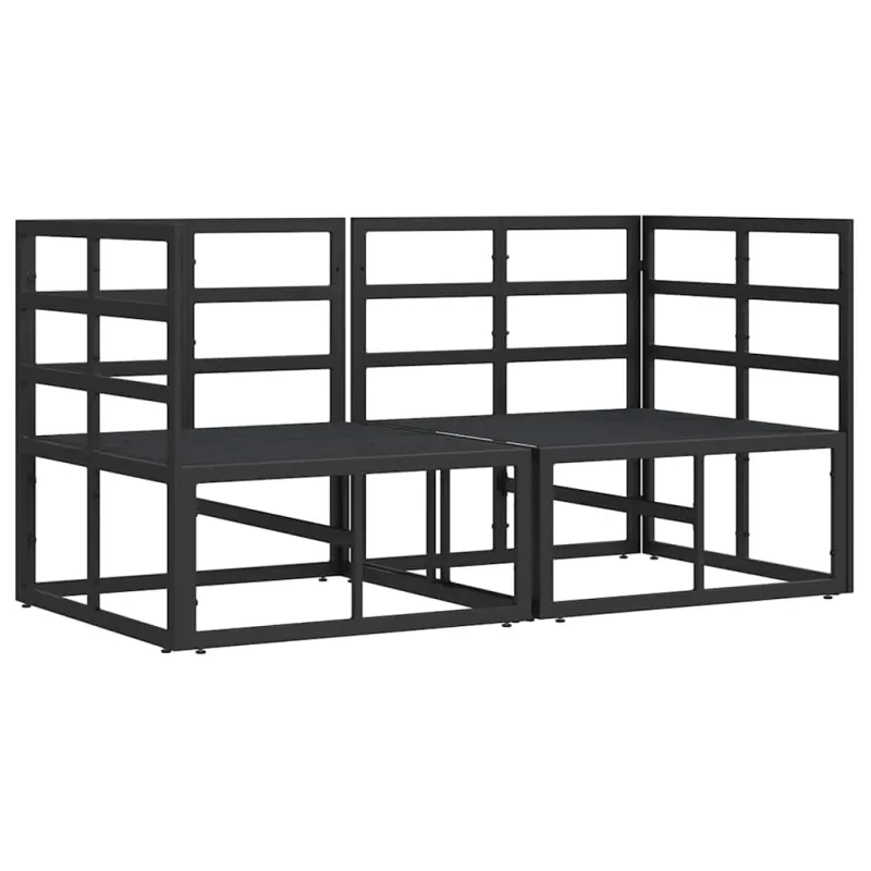 Lauko Baldai 2 Vienetas Juoda ir Antracitas 71,5 x 71,5 x 71 cm