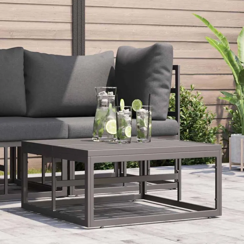 Lauko Baldai Juoda 70 x 70 x 32 cm metalas