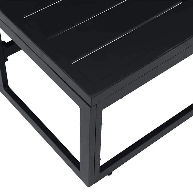 Lauko Baldai Juoda 70 x 70 x 32 cm metalas