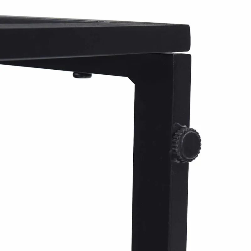 Lauko Baldai Juoda 70 x 70 x 32 cm metalas