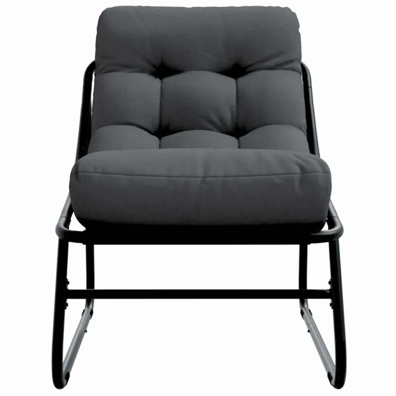 Sodo baldai su pagalve 2 pcs Juoda 60,5 x 81 x 71 cm