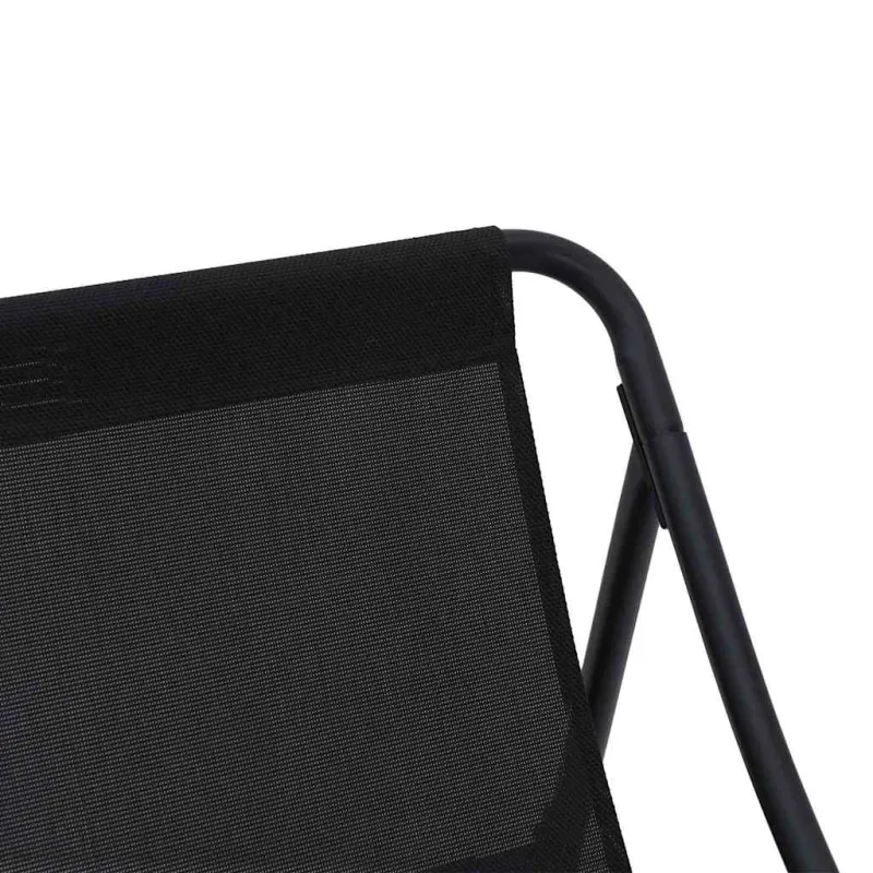 Sodo baldai su pagalve 2 pcs Juoda 60,5 x 81 x 71 cm