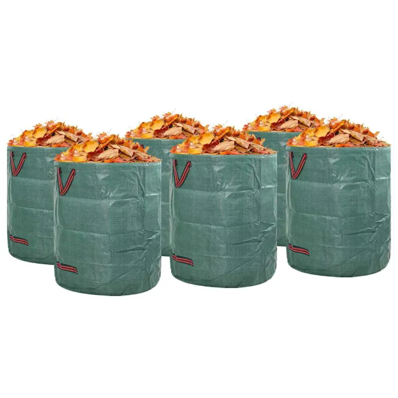 Sodo atliekų maišai 12 pcs Žalia 45 x 45 x 76 cm Polipropilenas