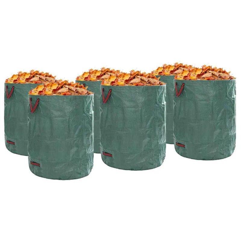 Sodo atliekų maišai 12 pcs Žalia 79 x 79 x 99,5 cm
