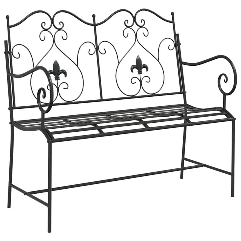 Sodo suolas Juoda 104 x 54 x 93 cm Plienas