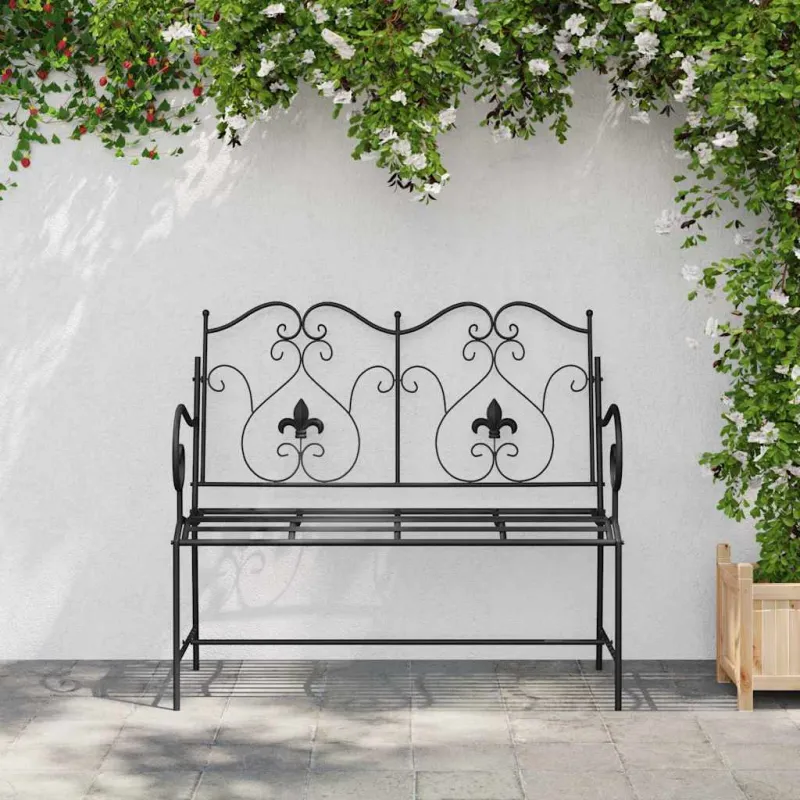 Sodo suolas Juoda 104 x 54 x 93 cm Plienas