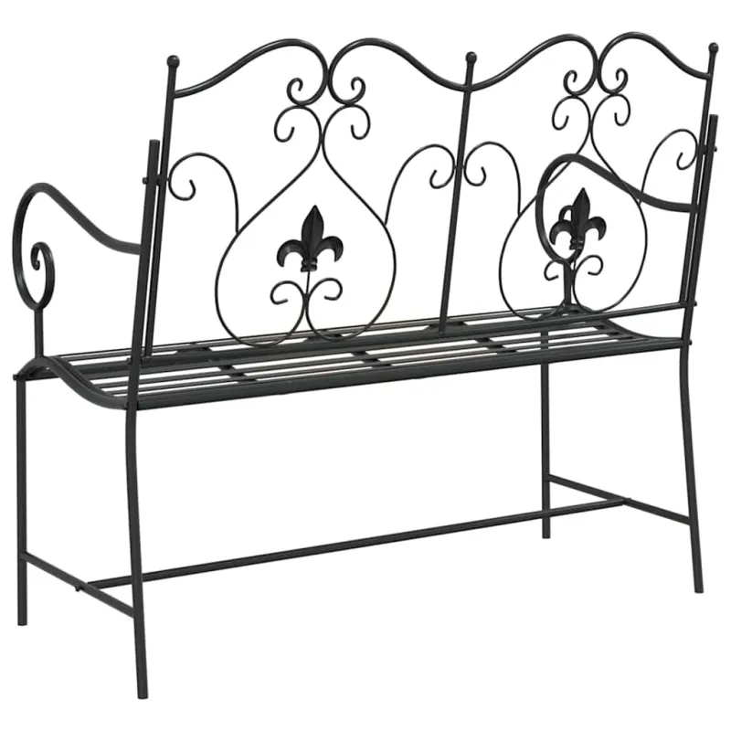Sodo suolas Juoda 104 x 54 x 93 cm Plienas