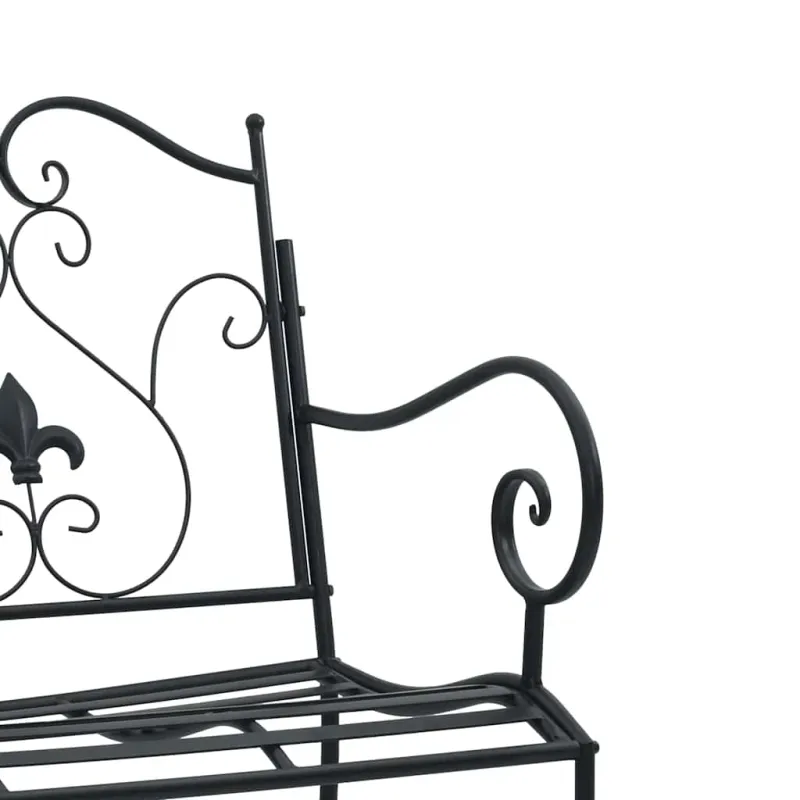 Sodo suolas Juoda 104 x 54 x 93 cm Plienas