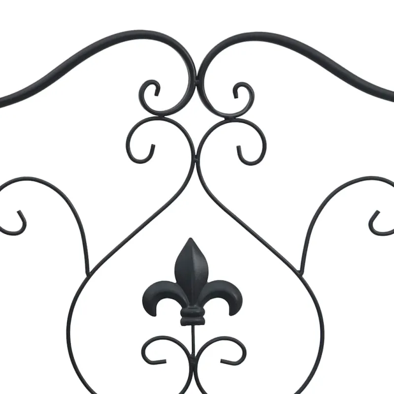 Sodo suolas Juoda 104 x 54 x 93 cm Plienas